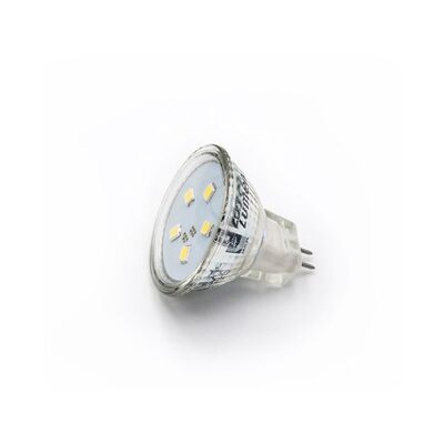 LED ΛΑΜΠΑ MR11 ΓΥΑΛΙΝΟ 2W 12VAC/DC 105° ΘΕΡΜΟ 3000Κ