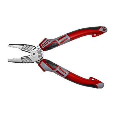 Plier GS grey-red handle 165mm