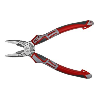 Plier GS grey-red handle 205mm