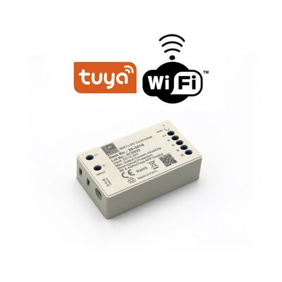 Controller TUYA SMART WiFi RGB/RGB+W 12/24VDC 16A