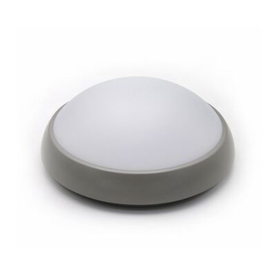 LED CEILING FIXTURE PC ROUND 9W 4000K IP65 GREY