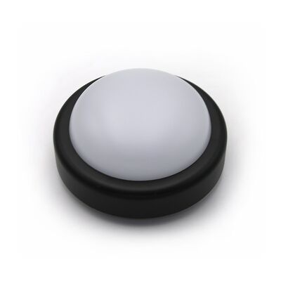 Led bulkhead wallmounted round ABS plastic body, PC cover,IP44 18W 230V D:200mm 4000k black