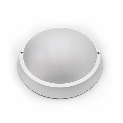 Led Round Ceiling mounted lighting fitting (PC) with Microwave sensor white opal cover 24W D:220mm 4000K
