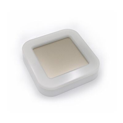 Led bulkhead ceiling mounted light square ABS base, PC cover,IP65 15W D.190x45mm 230V 4000k white