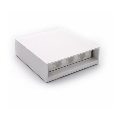 LED LUMINAIRY PC SQUARE UP DOWN 6W 3000K IP65 WHITE