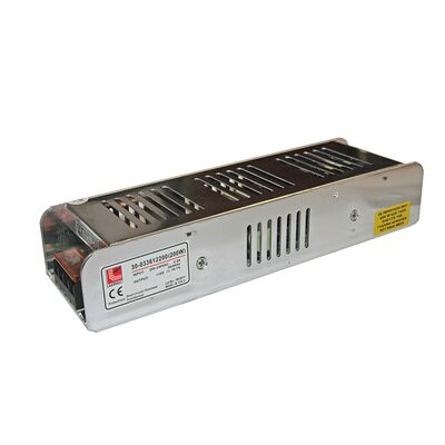 Aluminum power supply mini size for led strips 240V/12VDC 200W