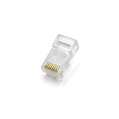 Network plugs 8P8C CAT6 transparent