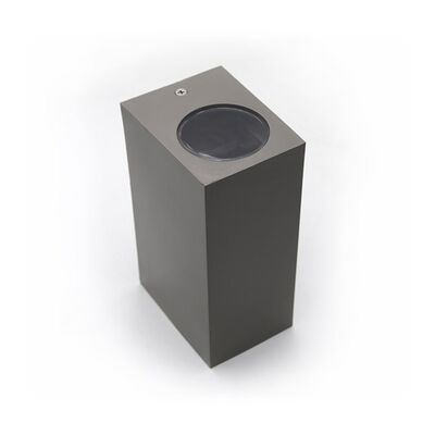 Wall Spot 220-240V 2XGU10 IP54 square Grey