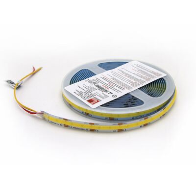 ΤΑΙΝΙΑ COB LED 5m 24VDC 14W/m 304+304 LED/m CCT IP20