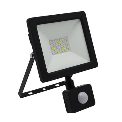 ΠΡΟΒΟΛΕΑΣ LED-SMD 30W ΜΕ ΑΝΙΧΝΕΥΤΗ ΚΙΝΗΣ.4100K IP65 ΜΑΥΡΟΣ