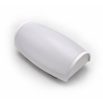 LED ΑΠΛΙΚΑ PC ΟΡΘΟΓΩΝΙΑ ΟΒΑΛ 12W 4000K IP65 ΛΕΥΚΗ