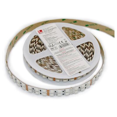 ΤΑΙΝΙΑ LED ΑΥΤ.5m 24VDC 24W/m 180LED/m 5050 RGB IP54