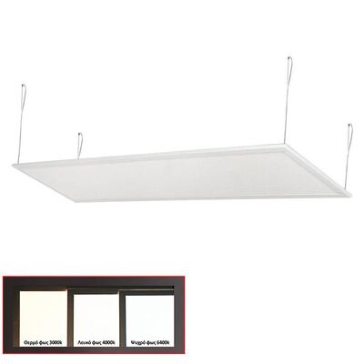 ΦΩΤΙΣΤΙΚΟ ΨΕΥΔΟΡΟΦΗΣ LED PANEL SLIM 30x120 50W 4000K ΛΕΥΚΟ