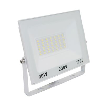 ΠΡΟΒΟΛΕΑΣ LED-SMD 30W 230V 3000K IP65 ΛΕΥΚΟΣ