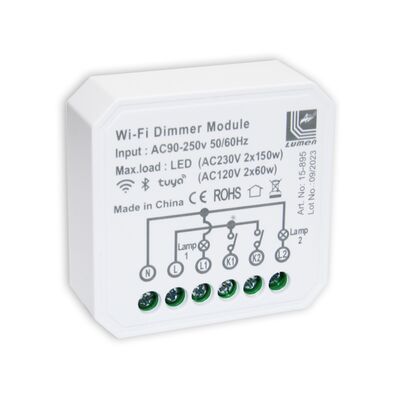 ΔΙΑΚΟΠΤΗΣ ΚΑΙ DIMMER SMART WiFi TUYA 2x0,7A 230V