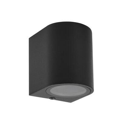 Outdoor Down Bright Wall Light oval 1XGU10 graphite