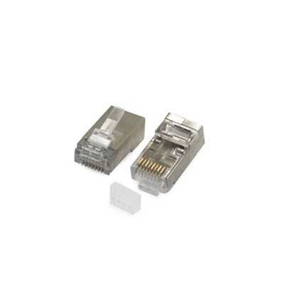 Network plugs CAT6 transparent