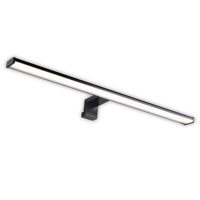 LED ΦΩΤΙΣΤΙΚΟ ΛΟΥΤΡΟΥ ΑΛΟΥΜΙΝΙΟΥ & PC 40cm 8W IP44 4000K ΜΑΥΡΟ