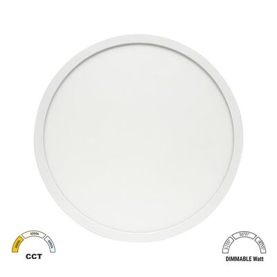 LED ΠΛΑΦΟΝΙΕΡΑ PC Φ483mm CCT 32-36-40W IP40 ΛΕΥΚΗ
