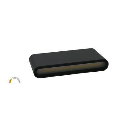 Wall mounted Lighting Fitting Rectangular 90*175mm 12W CCT graphite