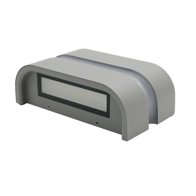 LED ΦΩΤ.ΕΠΙΤΟΙΧΟ ΑΛΟΥΜΙΝ.ΟΒΑΛ ΔΙΠΛΗΣ ΚΑΤΕΥΘΥΝΣΗΣ 23W 4000K ΓΚΡΙ