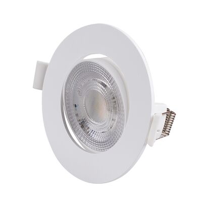 LED ΣΠΟΤ ΨΕΥΔΟΡΟΦΗΣ ΚΙΝΗΤΟ ΣΤΡΟΓΓΥΛΟ 3W/5W/7W CCT 38° ΛΕΥΚΟ