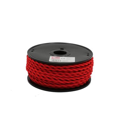ΚΑΛΩΔΙΟ ΚΟΡΔΟΝΙ ΔΙΑΚΟΣΜΗΤΙΚΟ ΣΤΡΙΦΤΟ 2x0.50mm² 30M ΚΟΚΚΙΝΟ