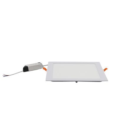 LED ΦΩΤΙΣΤΙΚΑ ΨΕΥΔΟΡΟΦΗΣ ΑΛΟΥΜ.ΤΕΤΡΑΓΩΝ 24W 3000K 120°ΛΕΥΚΟ