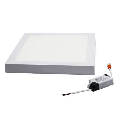LED ΦΩΤΙΣΤΙΚΟ ΟΡΟΦΗΣ ΑΛΟΥΜΙΝΙΟΥ ΤΕΤΡΑΓΩΝΟ 24W 6300K ΛΕΥΚΟ