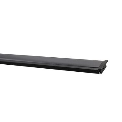 RD16 BLACK 2m aluminum led profile L:2m W:22.7mm  H:7.5mm SET WITH 2 END CAPS AND BLACK COVER