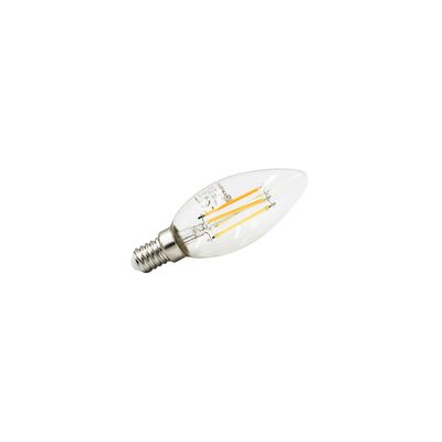 Led COG E14 clear candle 7W 230V warm white