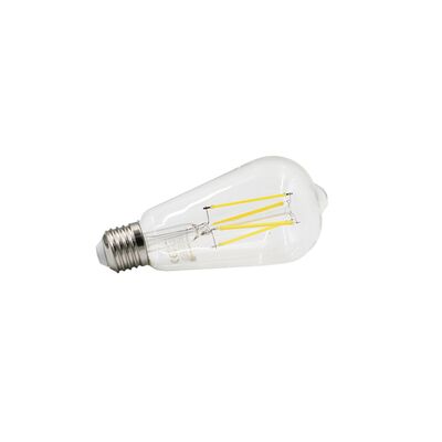 Led COG E27 Clear ST64 230V 8W Warm White