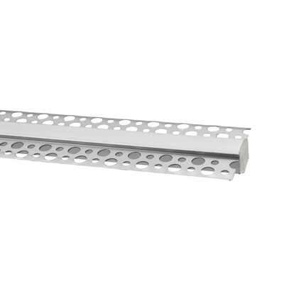 Trimless Recessed Led profile narrow size for led strips max W:11mm SET WITH 2 END CAPS AND FROSTED (MAT) COVER