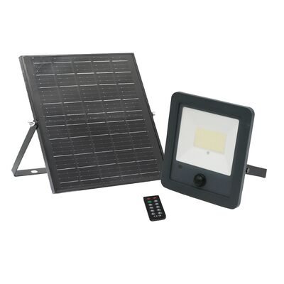 Solar Led floodlight with sensor 300W 3000lm 4000K graphite grey