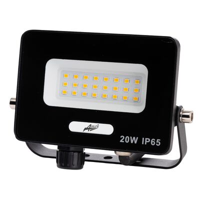 ΠΡΟΒΟΛΕΑΣ LED ΚΑΙ ΓΙΑ ΑΝΙΧΝΕΥΤΗ ΚΙΝΗΣΗΣ 20W 230V 4000K IP65 ΜΑΥΡΟΣ