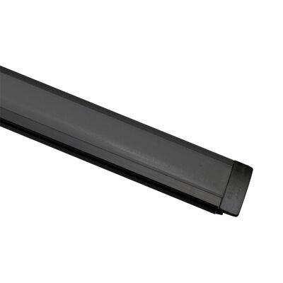 Aluminum Profile 2m BLACK wall fitted for led strips max W:12mm W:21.8mmH:6,21mm SET W