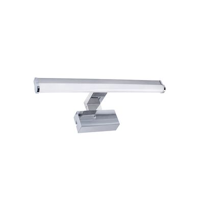 LED mirror light ROUND Alum&pc 80cm 12W CCT chrome color with base