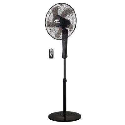 STAND FAN WITH FIVE BLADES+REMOTE 45W BLACK