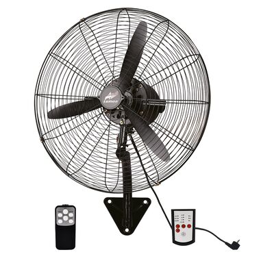 WALL FAN WITH REMOTE 95W BLACK