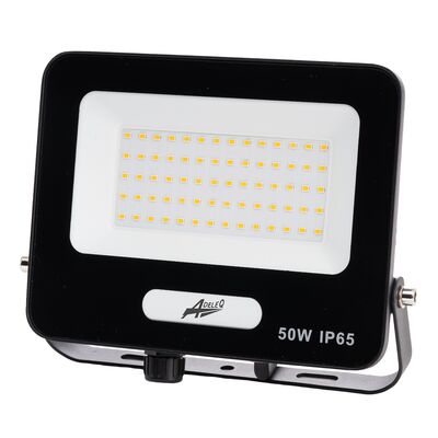 ΠΡΟΒΟΛΕΑΣ LED 50W 230V 3000K ΚΑΙ ΓΙΑ ΑΝΙΧΝΕΥΤΗ ΚΙΝΗΣ.IP65 ΜΑΥΡΟΣ
