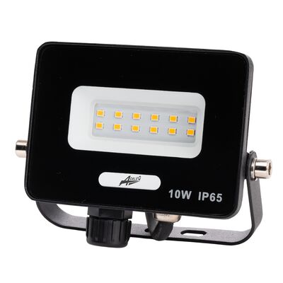 ΠΡΟΒΟΛΕΑΣ LED 10W 230V 3000K  ΚΑΙ ΓΙΑ ΑΝΙΧΝΕΥΤΗ ΚΙΝΗΣ.IP65 ΜΑΥΡΟΣ