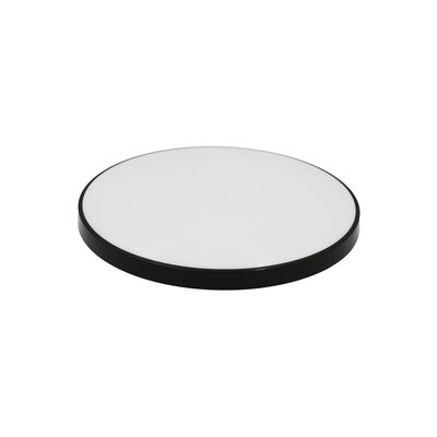 LED ΠΛΑΦΟΝΙΕΡΑ PC ΣΤΡΟΓΓΥΛΗ Φ:270mm 18W 4000K IP44 ΜΑΥΡΗ
