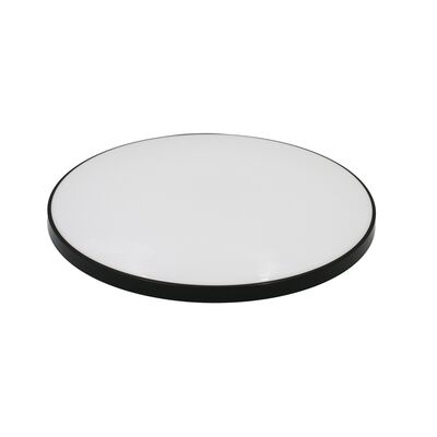 LED ΠΛΑΦΟΝΙΕΡΑ PC ΣΤΡΟΓΓΥΛΗ Φ:370mm 24W 4000K IP44 ΜΑΥΡΗ