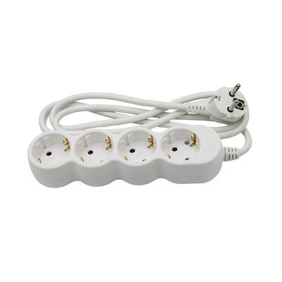 ΠΟΛΥΠΡΙΖΟ ΜΕ ΚΑΛΩΔΙΟ 3x1mm² 1.5μ 4 ΣΟΥΚΟ ΛΕΥΚΟ