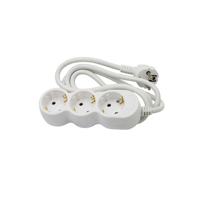 ΠΟΛΥΠΡΙΖΟ ΜΕ ΚΑΛΩΔΙΟ 3x1.5mm² 1.5μ 3 ΣΟΥΚΟ ΛΕΥΚΟ
