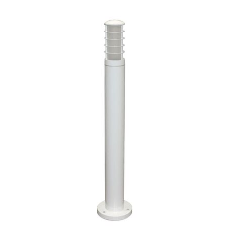 Ground Pillar Aluminum Culinder with base with shades lighting Fitting 9014-650 GU10 IP54 white