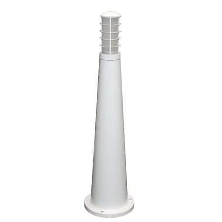 Ground Pillar Aluminum Culinder Cone with base with shades lighting Fitting 9026-650 GU10 IP54 white