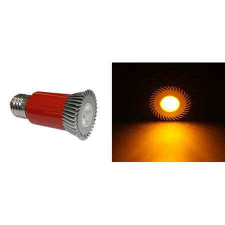 LED ΛΑΜΠΑ ΙΣΧΥΟΣ Ε27 3W 230V 1 Led ΕΝΑΛ.ΦΑΚΟ 30° ΠΟΡΤΟΚΑΛΙ