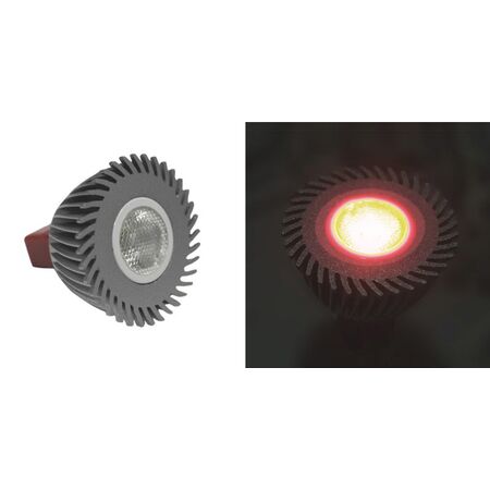 LED ΛΑΜΠΑ ΙΣΧΥΟΣ MR16 3W 12VAC/DC 1 Led 30° ΚΟKKINΗ