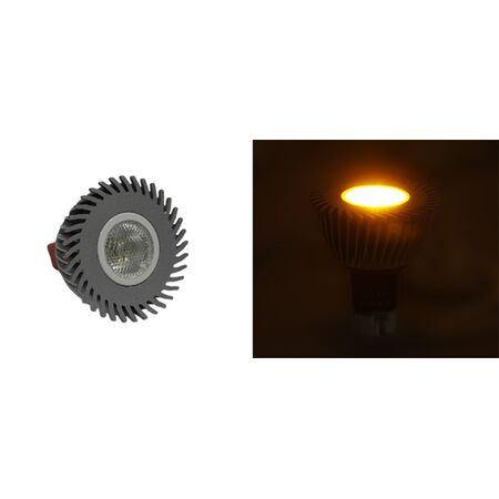 LED ΛΑΜΠΑ ΙΣΧΥΟΣ MR16 3W 12VΑC/DC 1 Led 30° ΠΟΡΤΟΚΑΛΙ